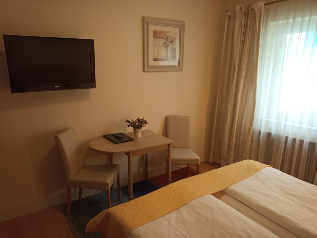 Postel nebo postele na pokoji v ubytování Adlerhof