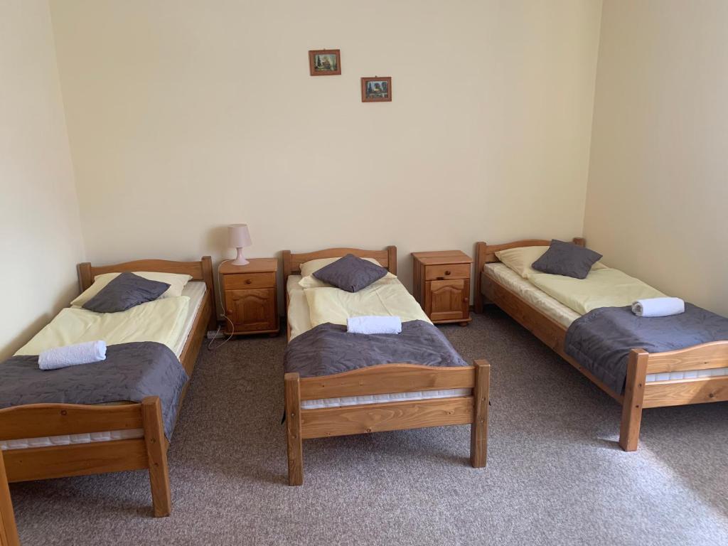 Postel nebo postele na pokoji v ubytování Willa Karolina