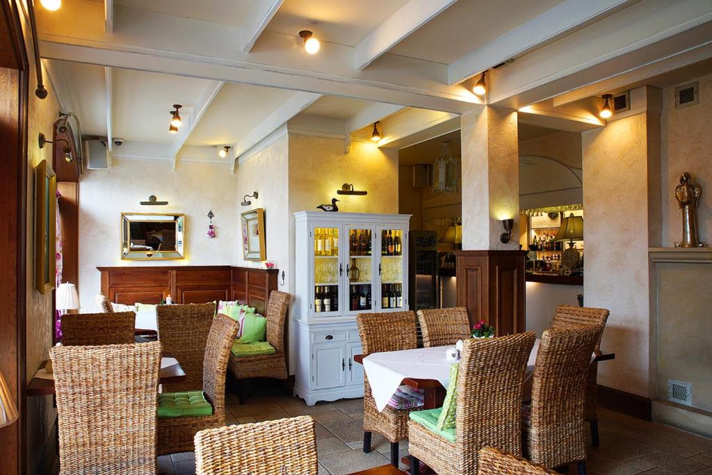 Posezení v ubytování Hotelik & Restauracja Złota Kaczka