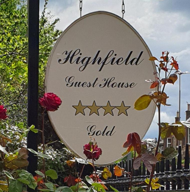 Certifikát, hodnocení, plakát nebo jiný dokument vystavený v ubytování Highfield Guest House