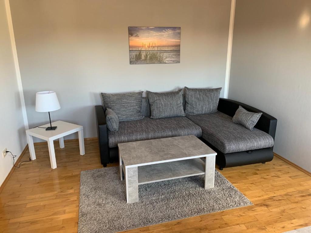 Posezení v ubytování Ferienwohnung Wiek