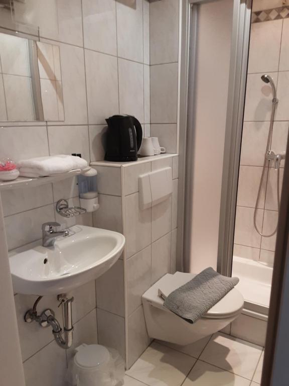 Kúpeľňa v ubytovaní Apartment House Seerose