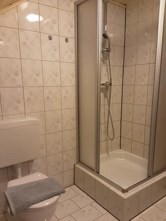 Kúpeľňa v ubytovaní Apartment House Seerose