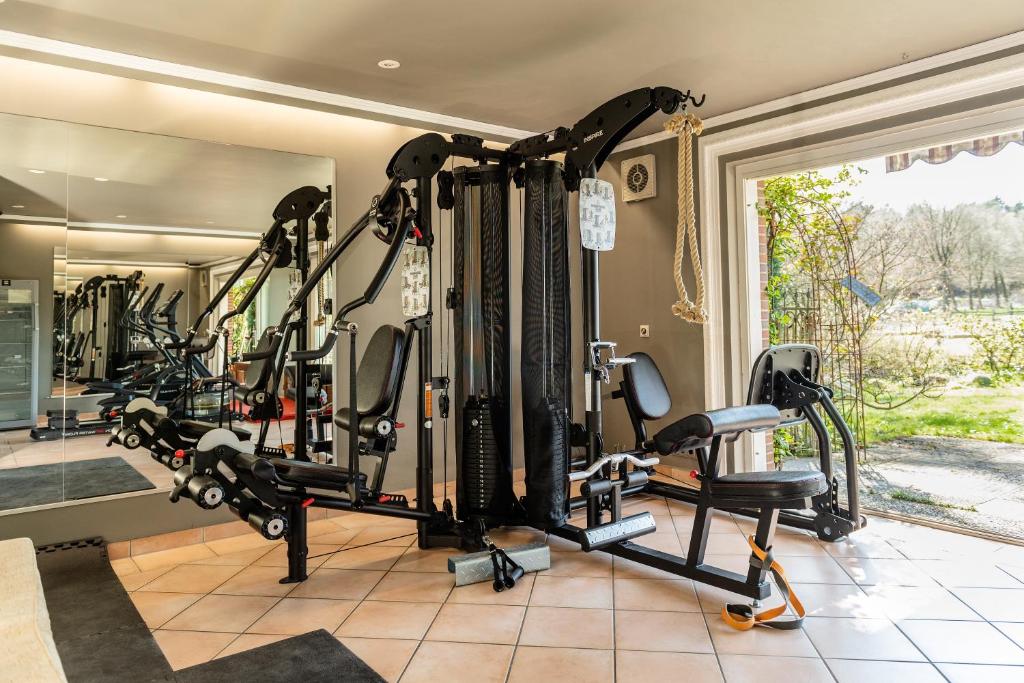 Fitness centrum a/nebo fitness zařízení v ubytování Landhaus Calluna