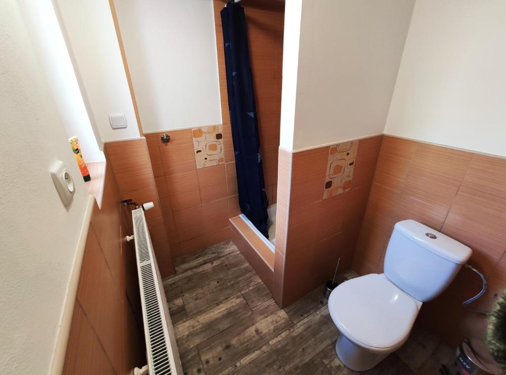 Koupelna v ubytování Penzion u Krtka
