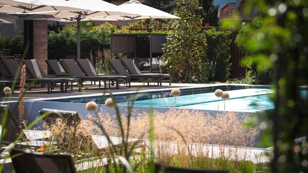 Bazén v ubytování Le Parc Hôtel Obernai & Yonaguni Spa nebo v jeho okolí