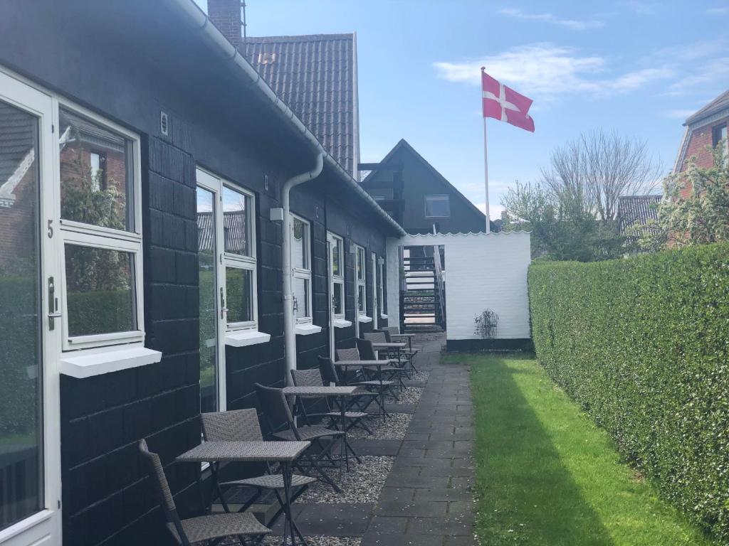 Zahrada ubytování Nordby Kro