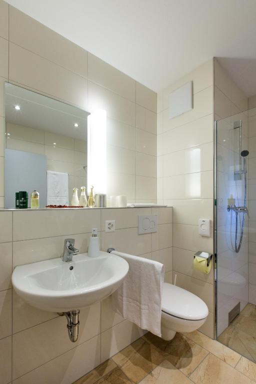 Koupelna v ubytování Wohntel - wohnen wie im Hotel