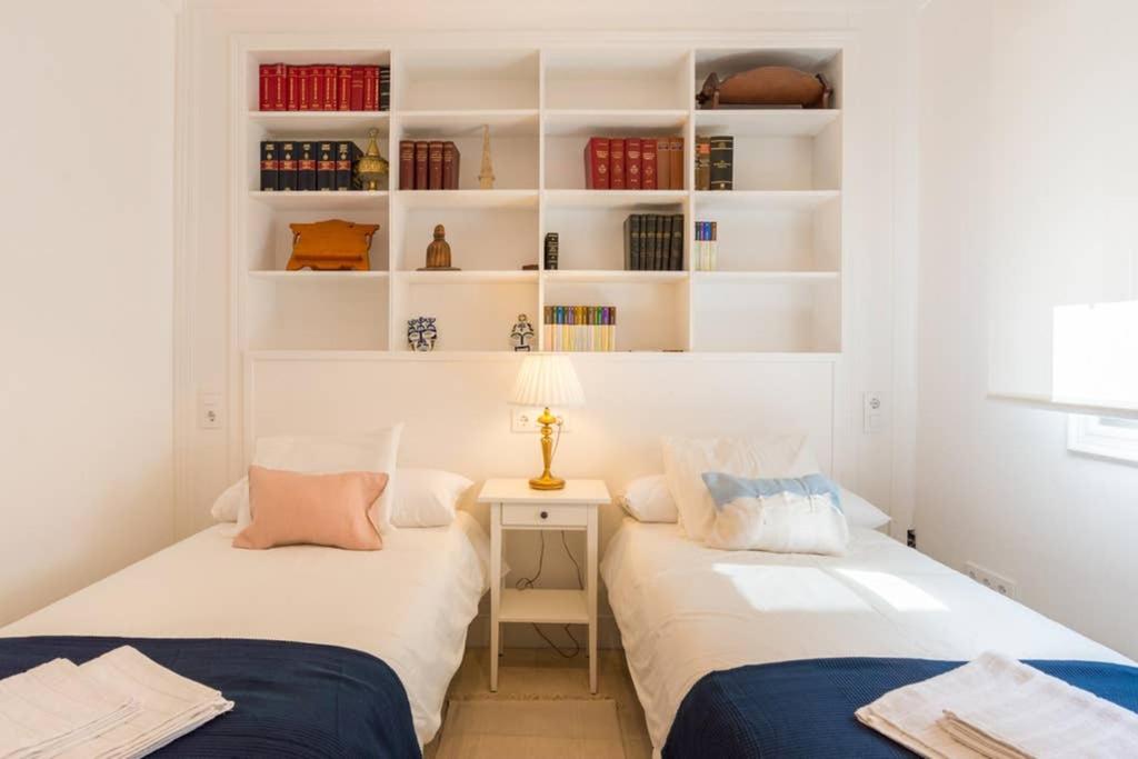 Postel nebo postele na pokoji v ubytování TGH/ Málaga Soho centro