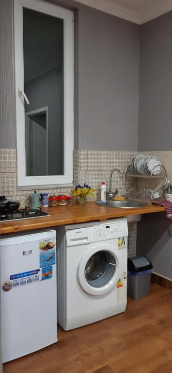 Kuchyň nebo kuchyňský kout v ubytování Dream House