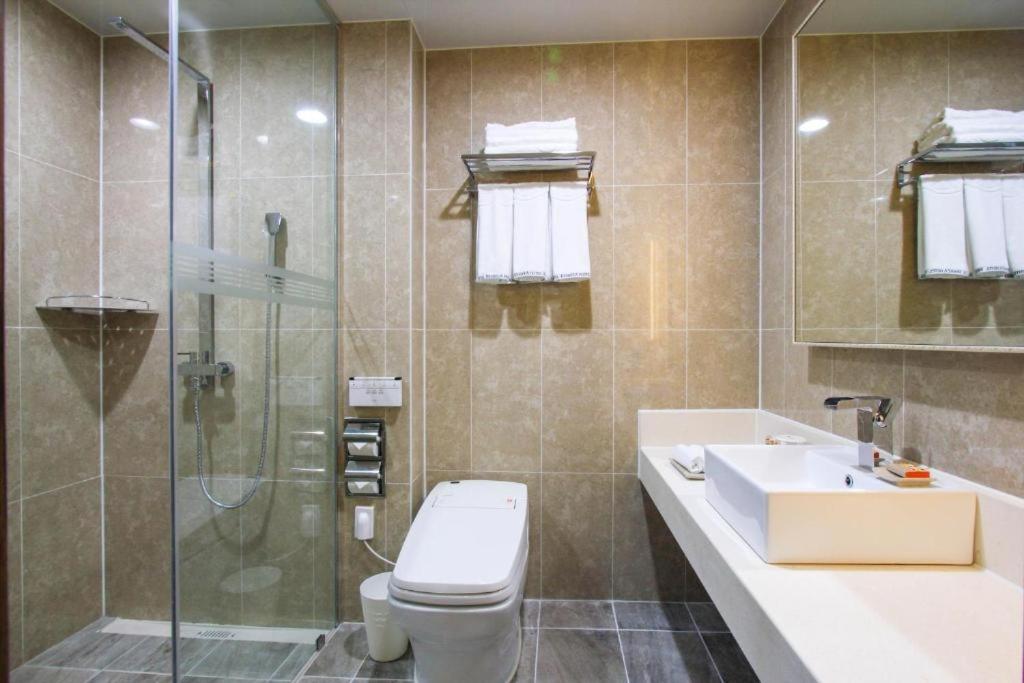 Koupelna v ubytování Benikea Hotel Haeundae