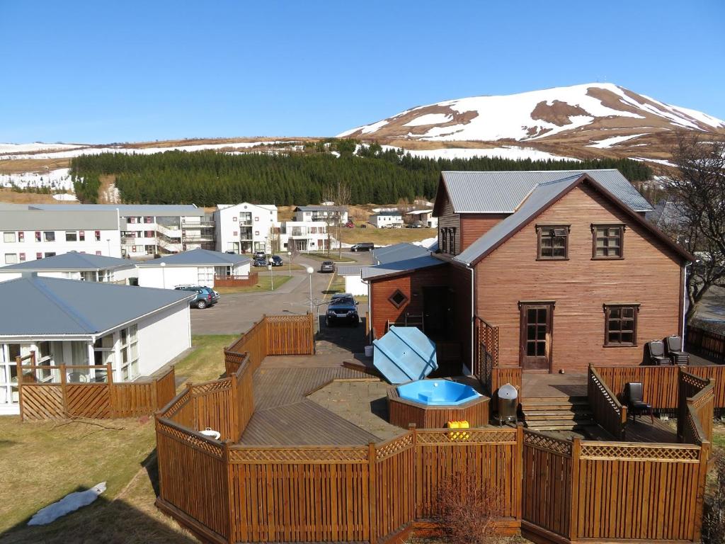 Üldine mäevaade või majutusasutusest Húsavík Green Hostel pildistatud vaade