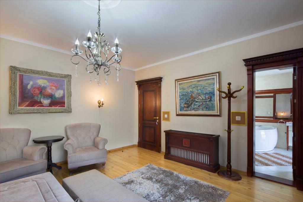 Posezení v ubytování Palazzo Banicevic Luxury Rooms