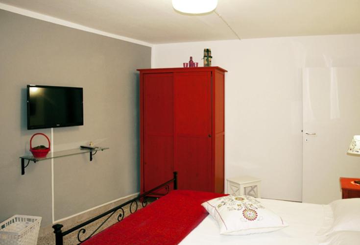 TV a/nebo společenská místnost v ubytování B&B Il Lauro