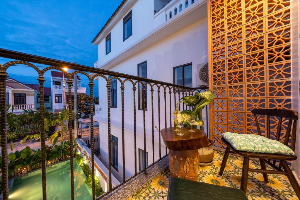 Balkón nebo terasa v ubytování An Nhien Boutique Villa