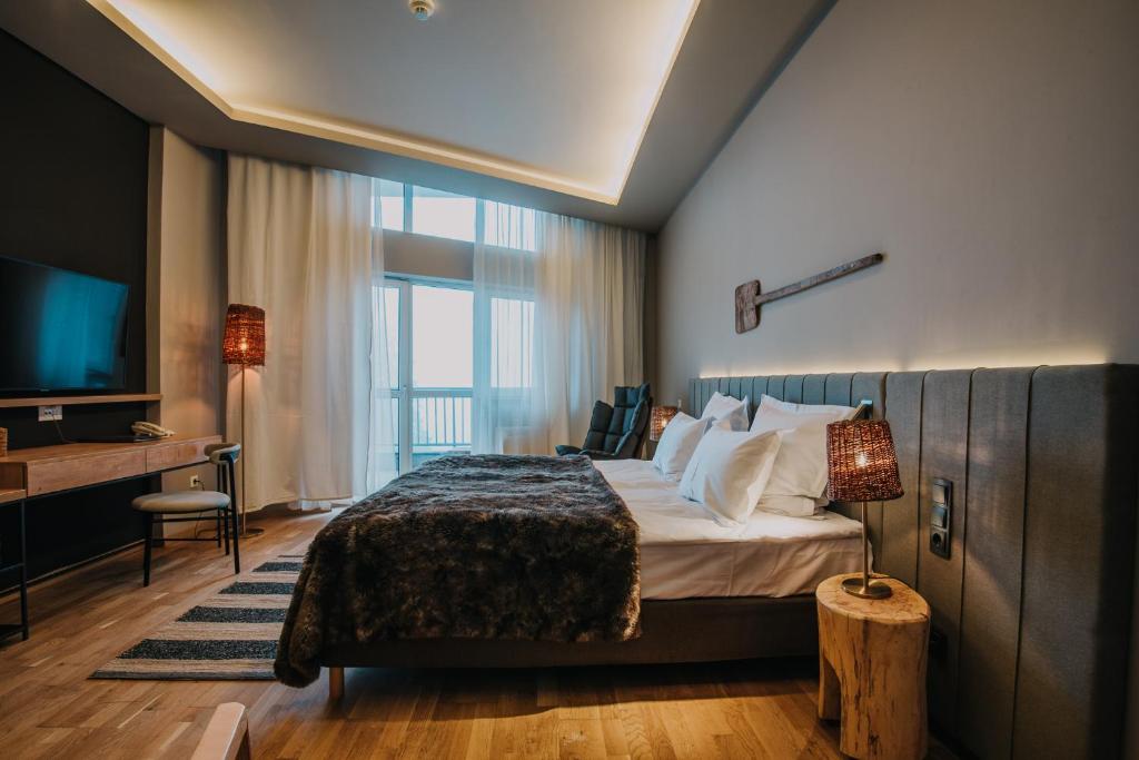 Balvanyos Resort - Peakture Hotel & Grand Hotel Balvanyos - 山上景观和水疗中心的高级双人间