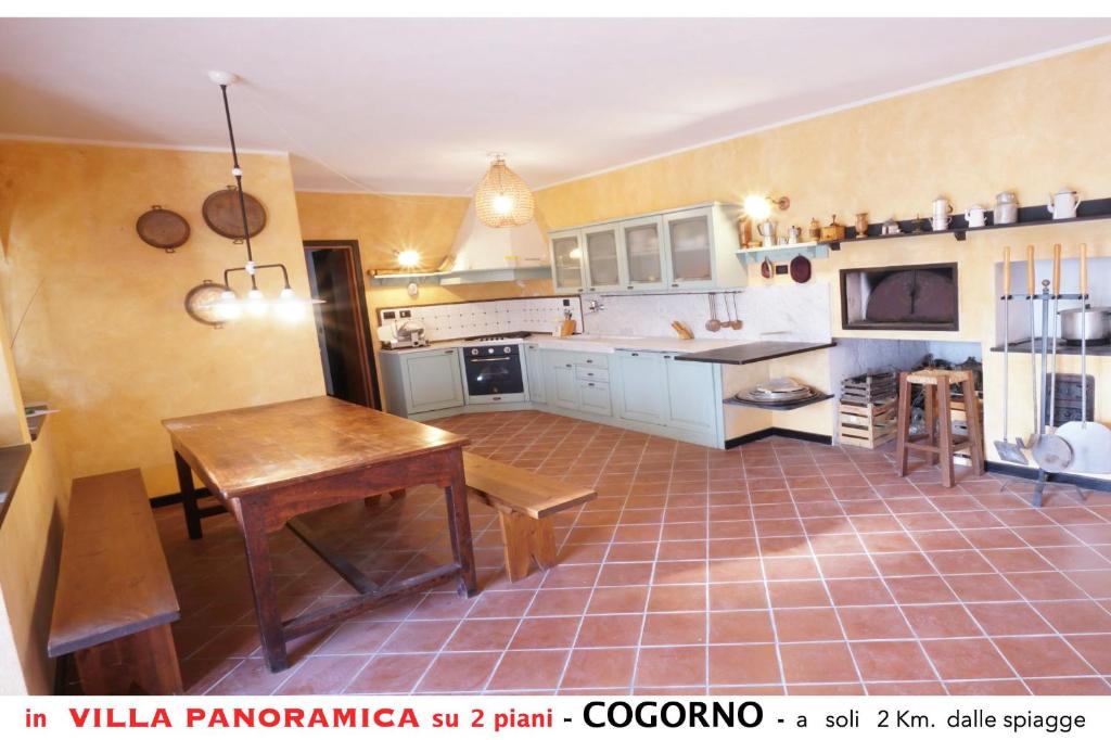 Kuchnia lub aneks kuchenny w obiekcie Appartamento A in villa con vista panoramica