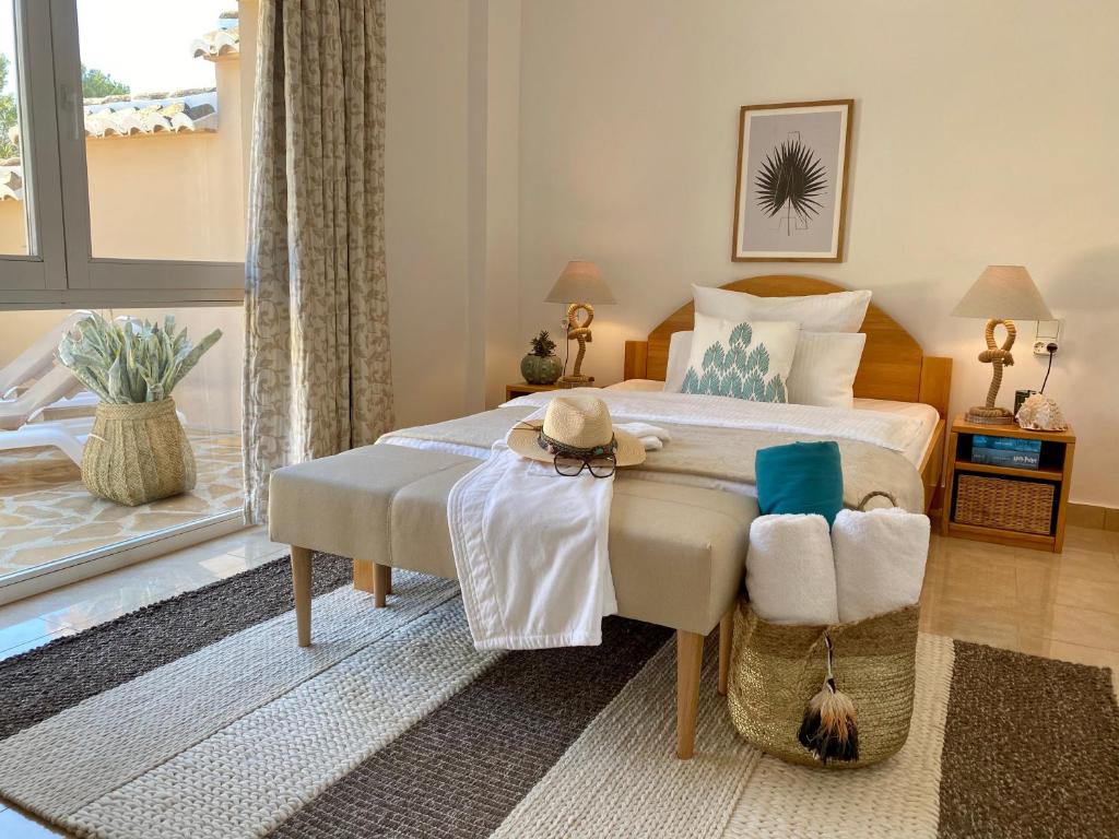 Posteľ alebo postele v izbe v ubytovaní Jávea Apartment Mar