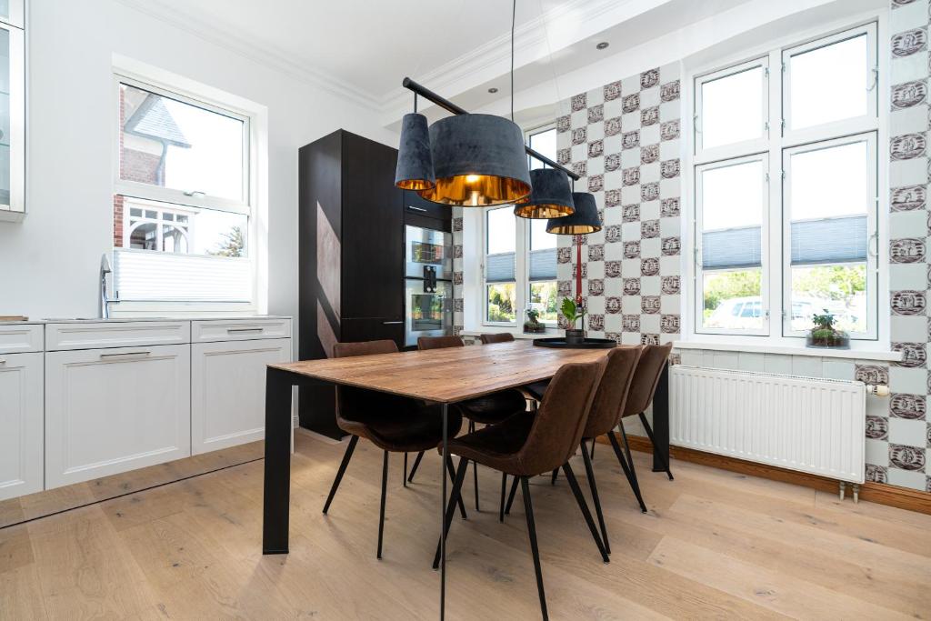 Kuchyň nebo kuchyňský kout v ubytování Meer-Lust-Sylt Haus Christiansen