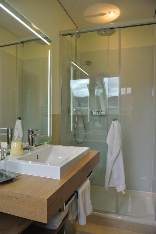 Koupelna v ubytování Hotel Jägerhof