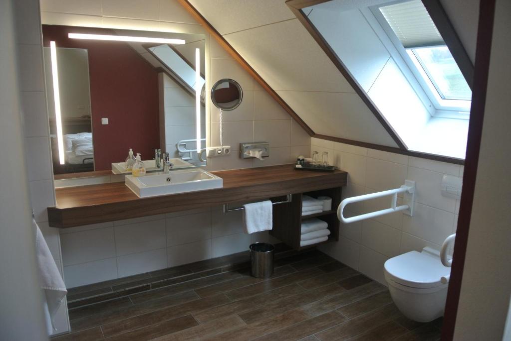 Koupelna v ubytování Hotel Jägerhof