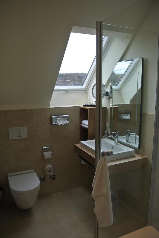 Koupelna v ubytování Hotel Jägerhof