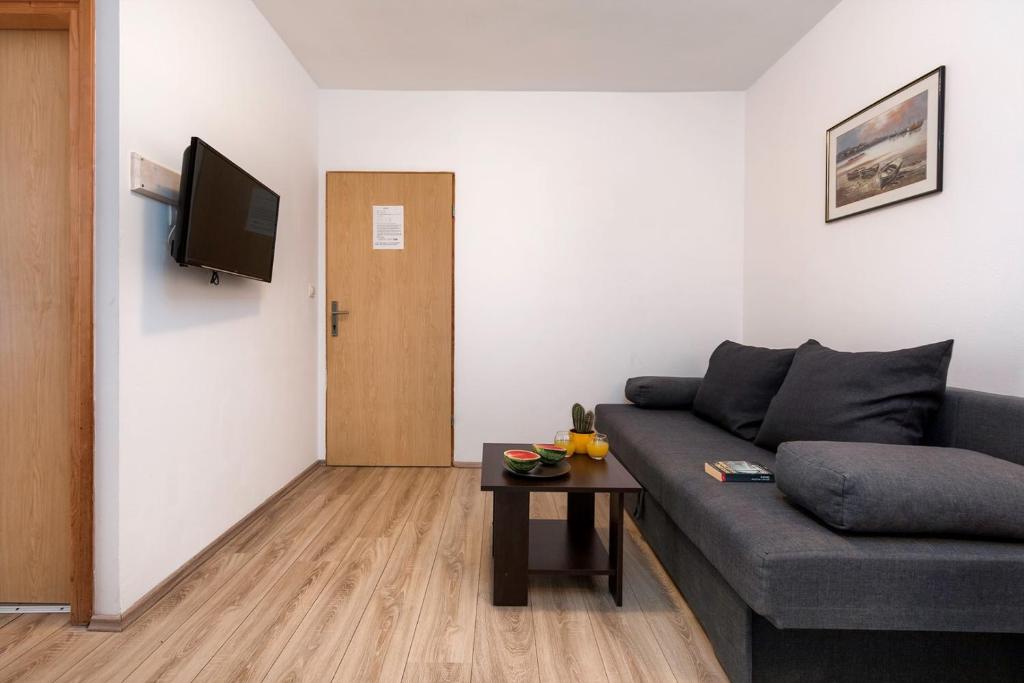TV a/nebo společenská místnost v ubytování Apartments Jakoplić