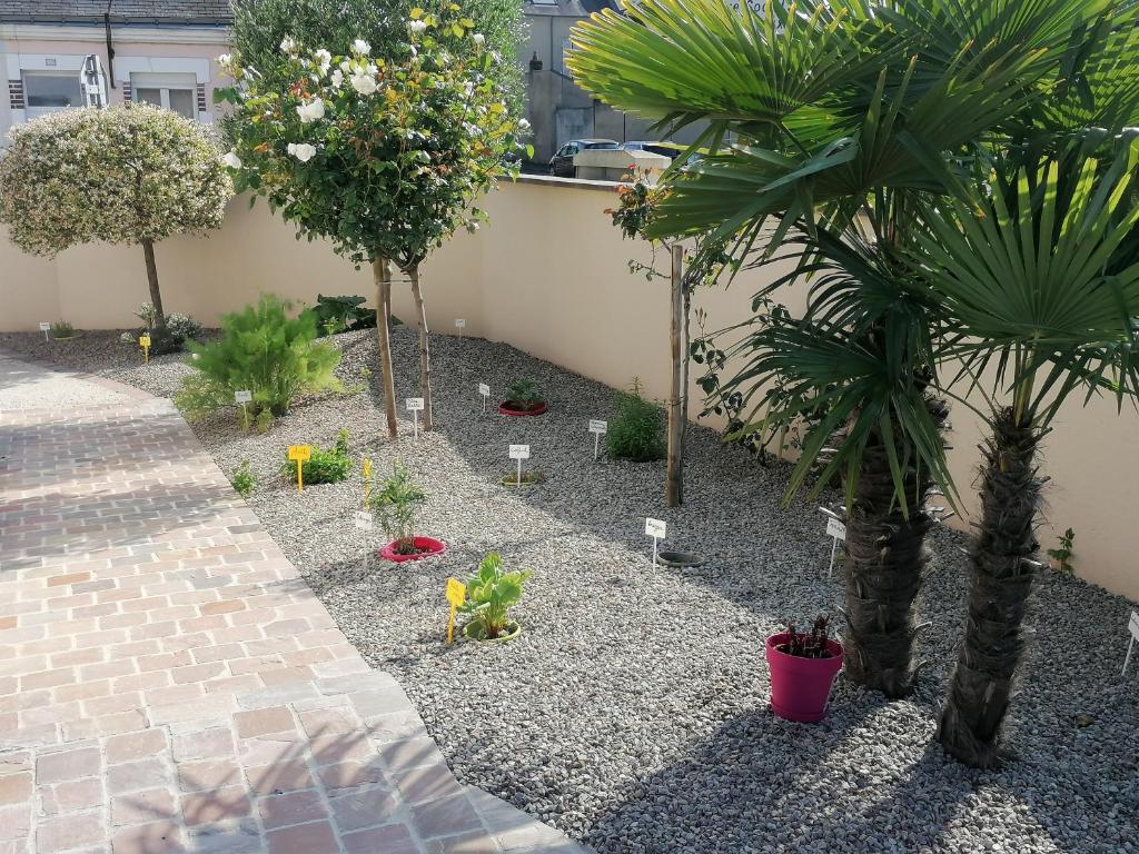 Jardin de l'établissement L'Escale, chambres chez l'habitant