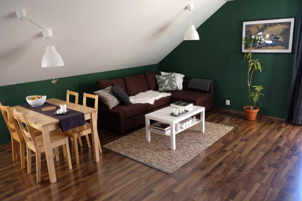 Posezení v ubytování Rodinný apartmán v srdci Šumavy