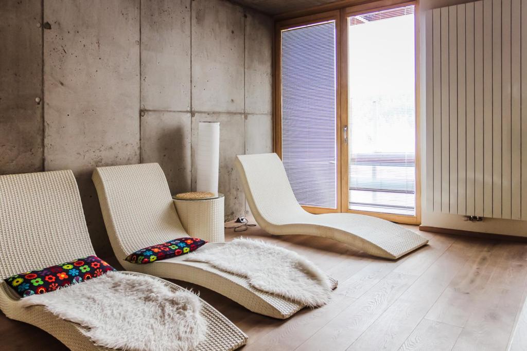 Posezení v ubytování Rodinný apartmán v srdci Šumavy