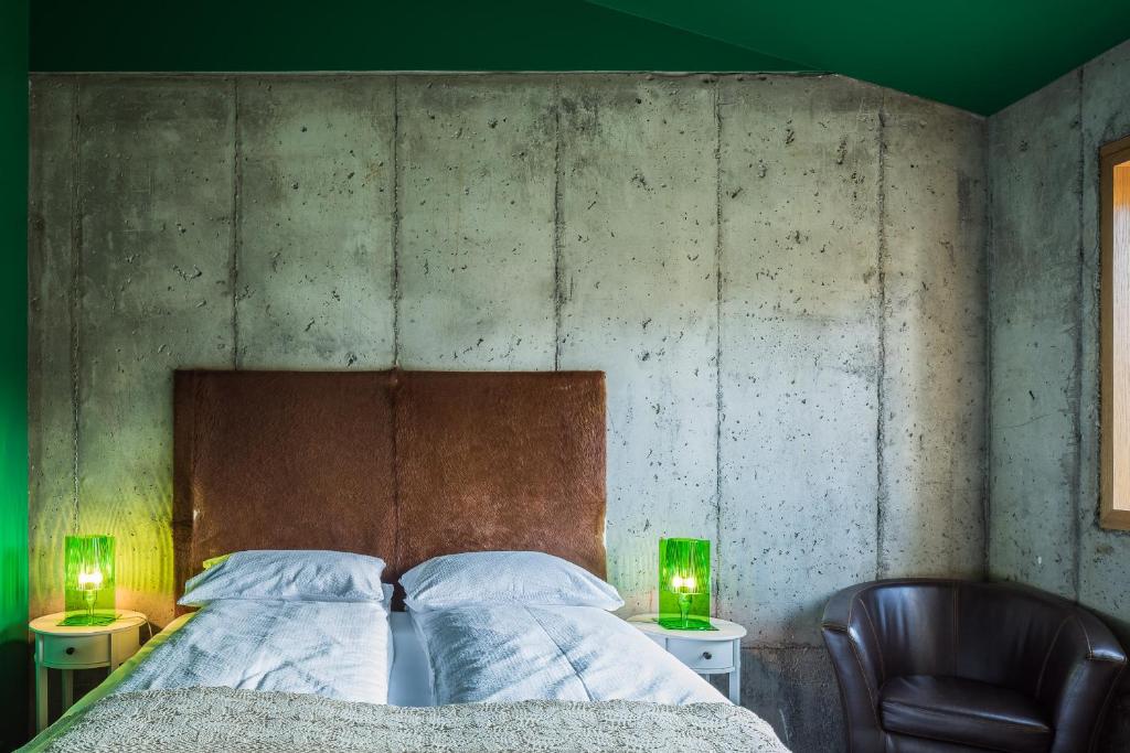 Postel nebo postele na pokoji v ubytování Drangar Country Guesthouse
