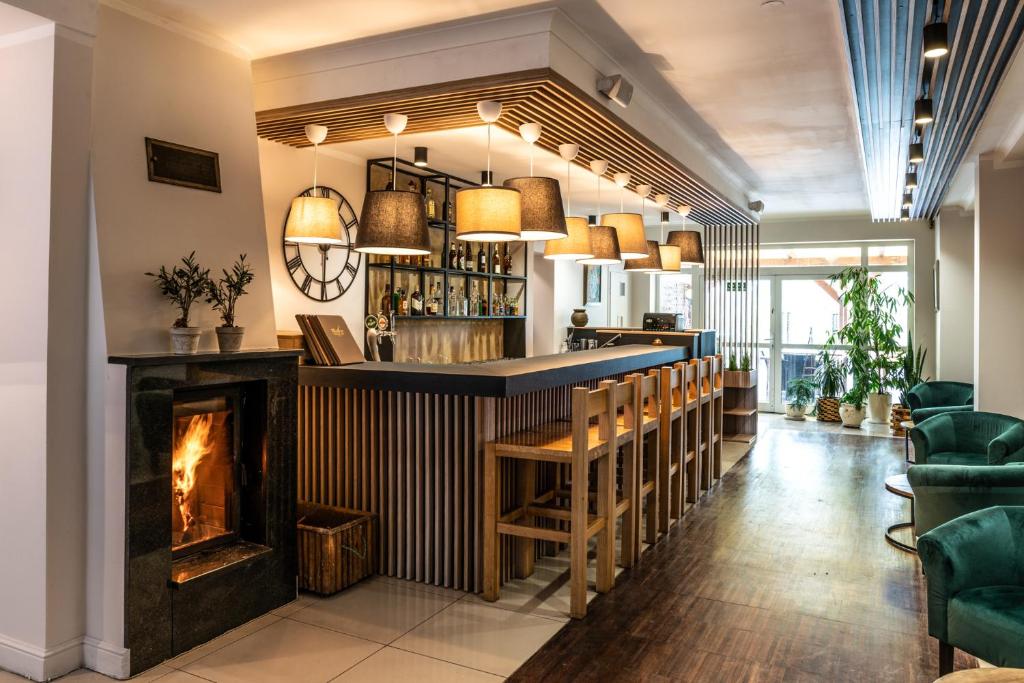Lounge nebo bar v ubytování Hotel Tajty