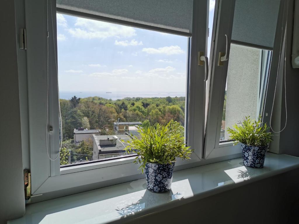 Balkón alebo terasa v ubytovaní Apartament Redłowo