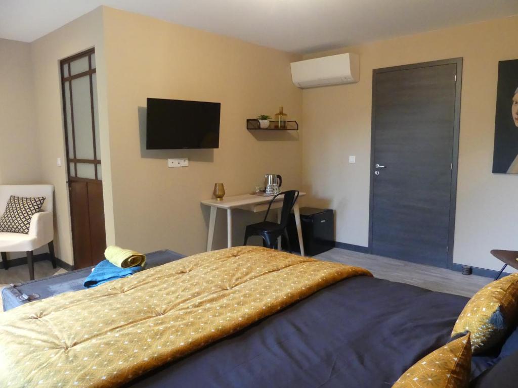 Postel nebo postele na pokoji v ubytování Casa Peppina - Chez Tonio et Sylvie
