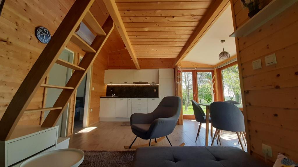Posezení v ubytování Tiny House Grabovac