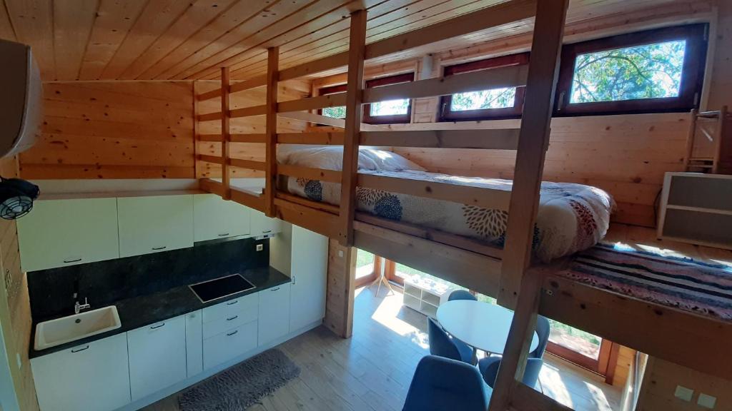 Kuchyň nebo kuchyňský kout v ubytování Tiny House Grabovac