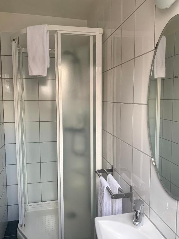Koupelna v ubytování Mánagisting Guesthouse