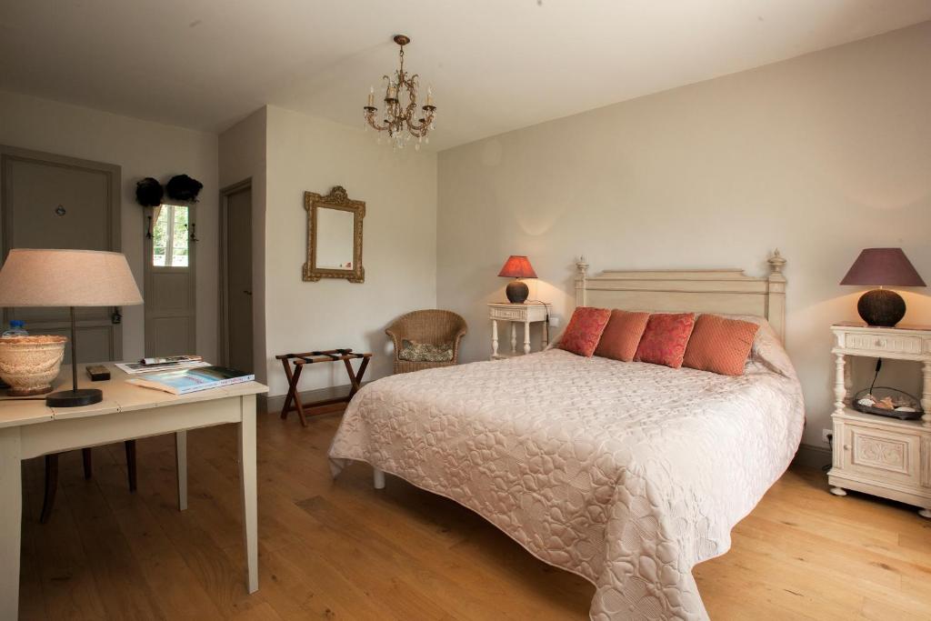 Maison d'hôtes de Charme Les Bruhasses - Tweepersoonskamer Met Uitzicht Op De Tuin