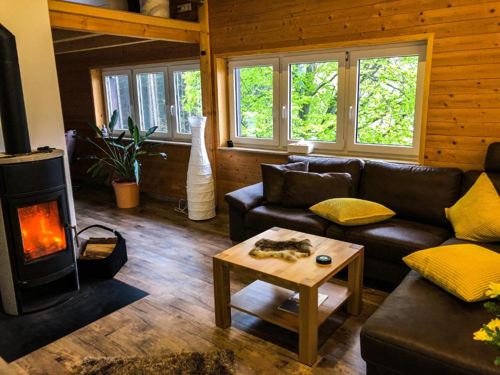 Posezení v ubytování Surrbach Chalet