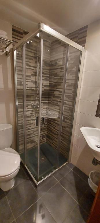 Koupelna v ubytování Hostal del campo