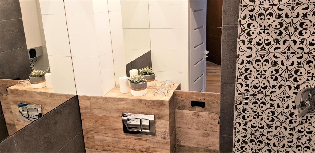 Kúpeľňa v ubytovaní APARTAMENT CENTRUM PARK ul WASZYNGTONA