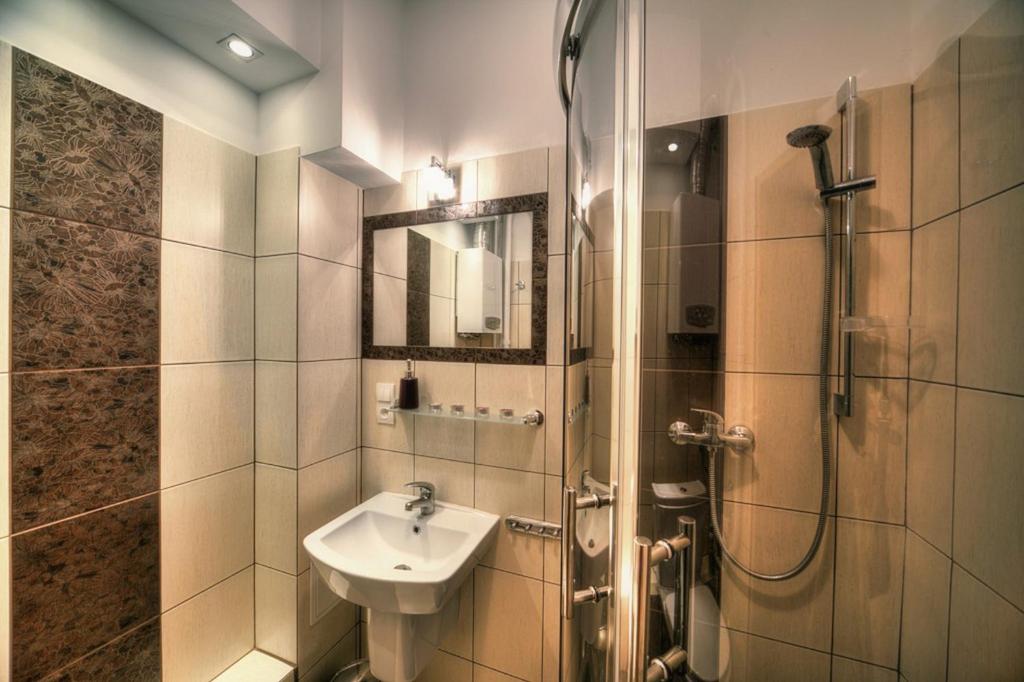 Kúpeľňa v ubytovaní Apartament Central