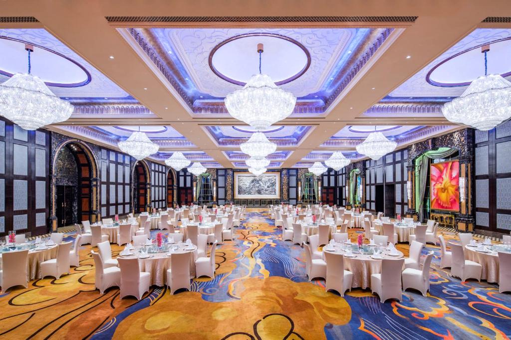 Restaurace v ubytování Chateau Star River Guangzhou-Chateau Star River Guangzhou-Trade Fair Shuttle Bus
