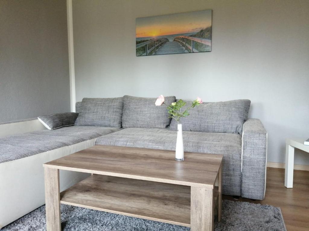 Posezení v ubytování Ferienwohnung Wiek