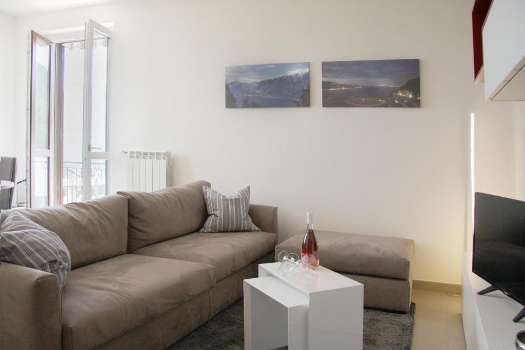 Posezení v ubytování Appartamento Mandorla - Theater Home