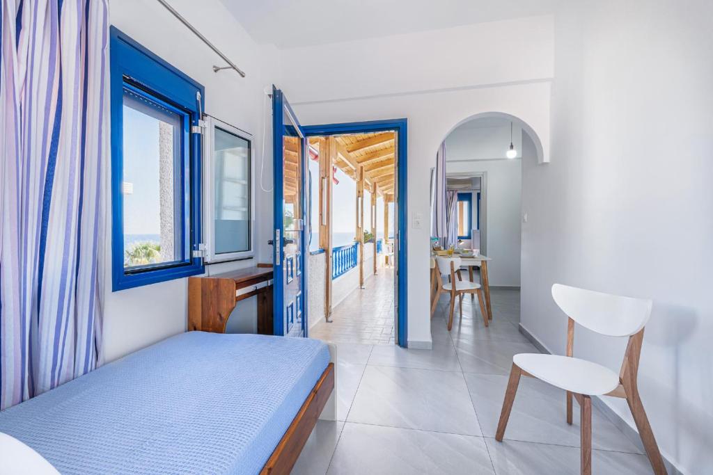A bed or beds in a room at Creta Sky
