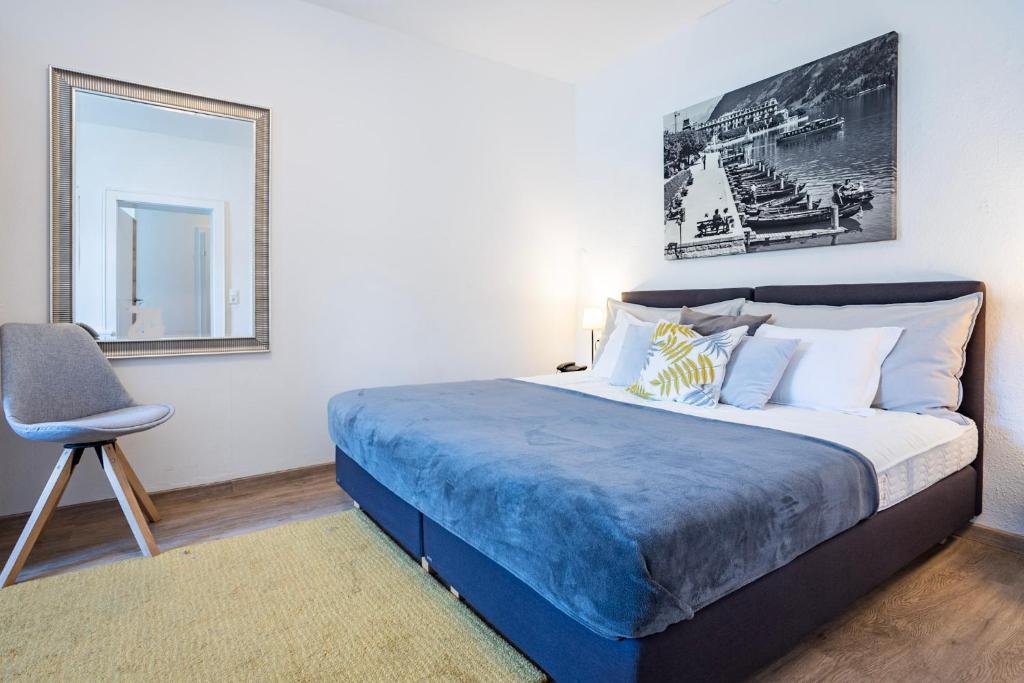Postel nebo postele na pokoji v ubytování Hotel Seehof