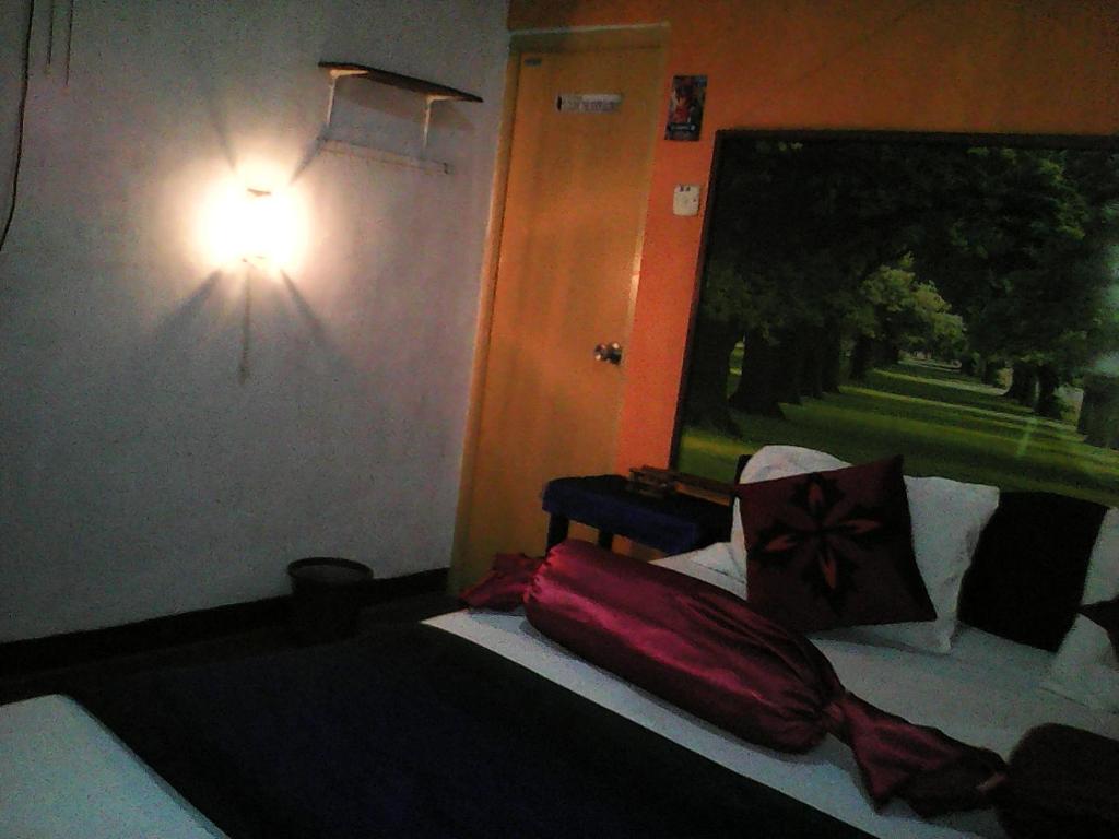 Postel nebo postele na pokoji v ubytování Lotus Inn Tourist Resort