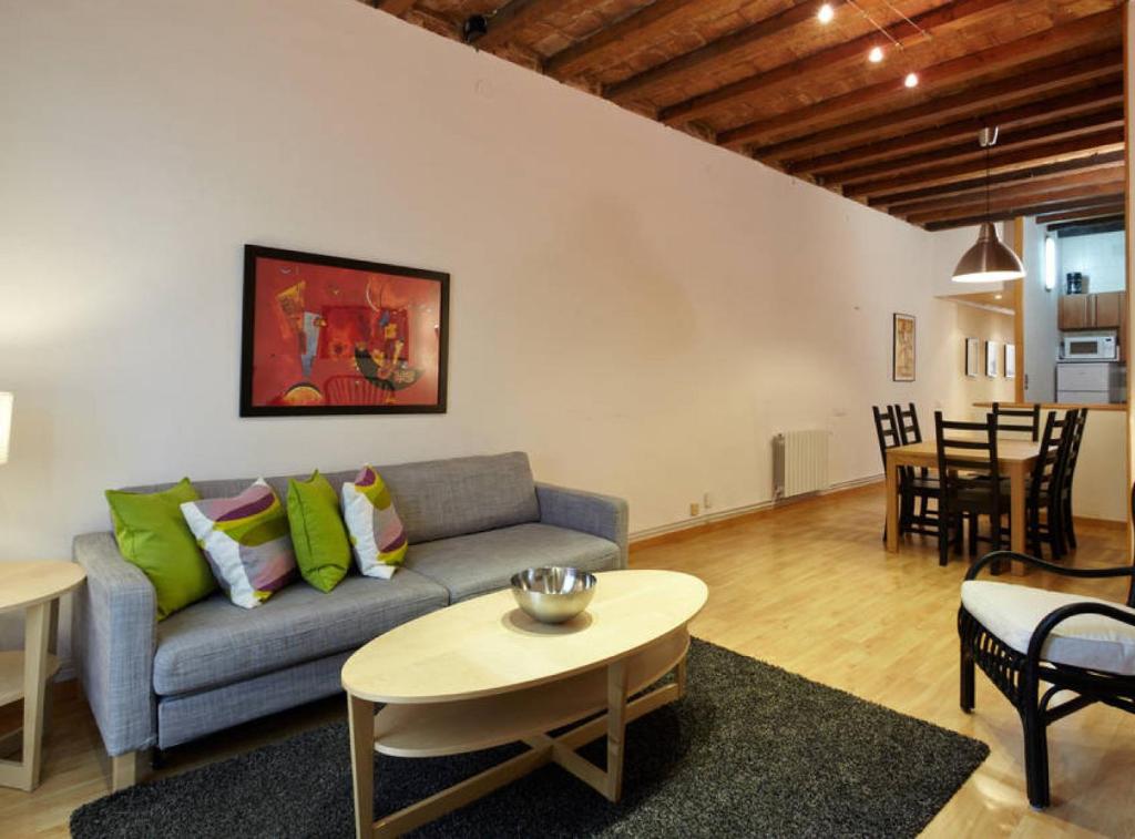 พื้นที่นั่งเล่นของ Beautiful apartment in Eixample