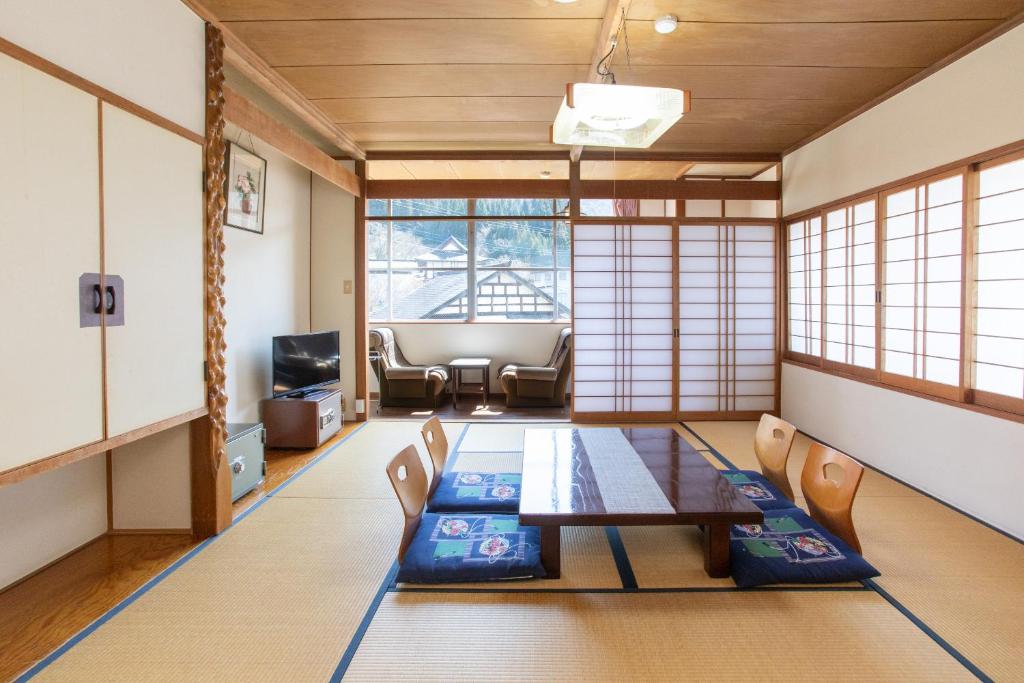 Posezení v ubytování Tabist Hana Hotel Takinoya Aizu-Yanaizu
